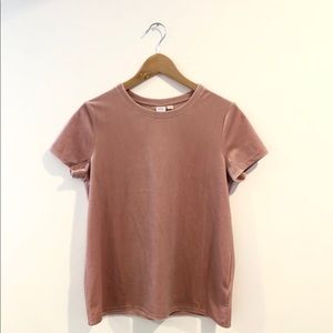 Gap T-Shirt Blush Velvet Size XS